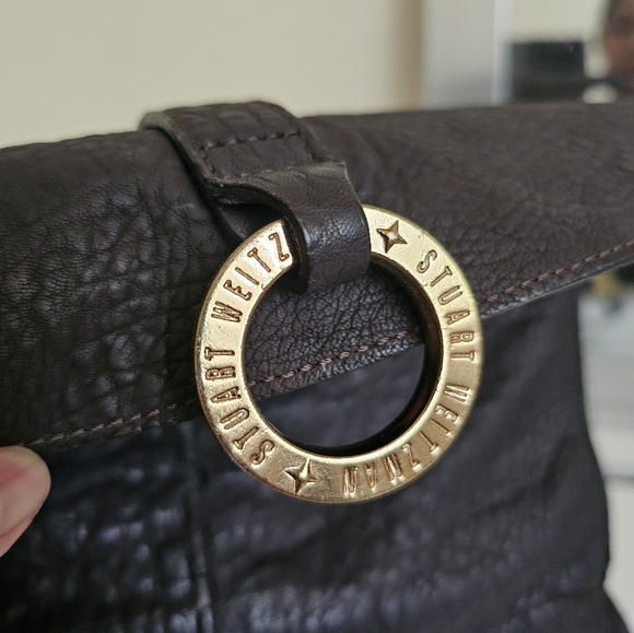 Stuart Weitzman Leather Satchel - Picture 8 of 12